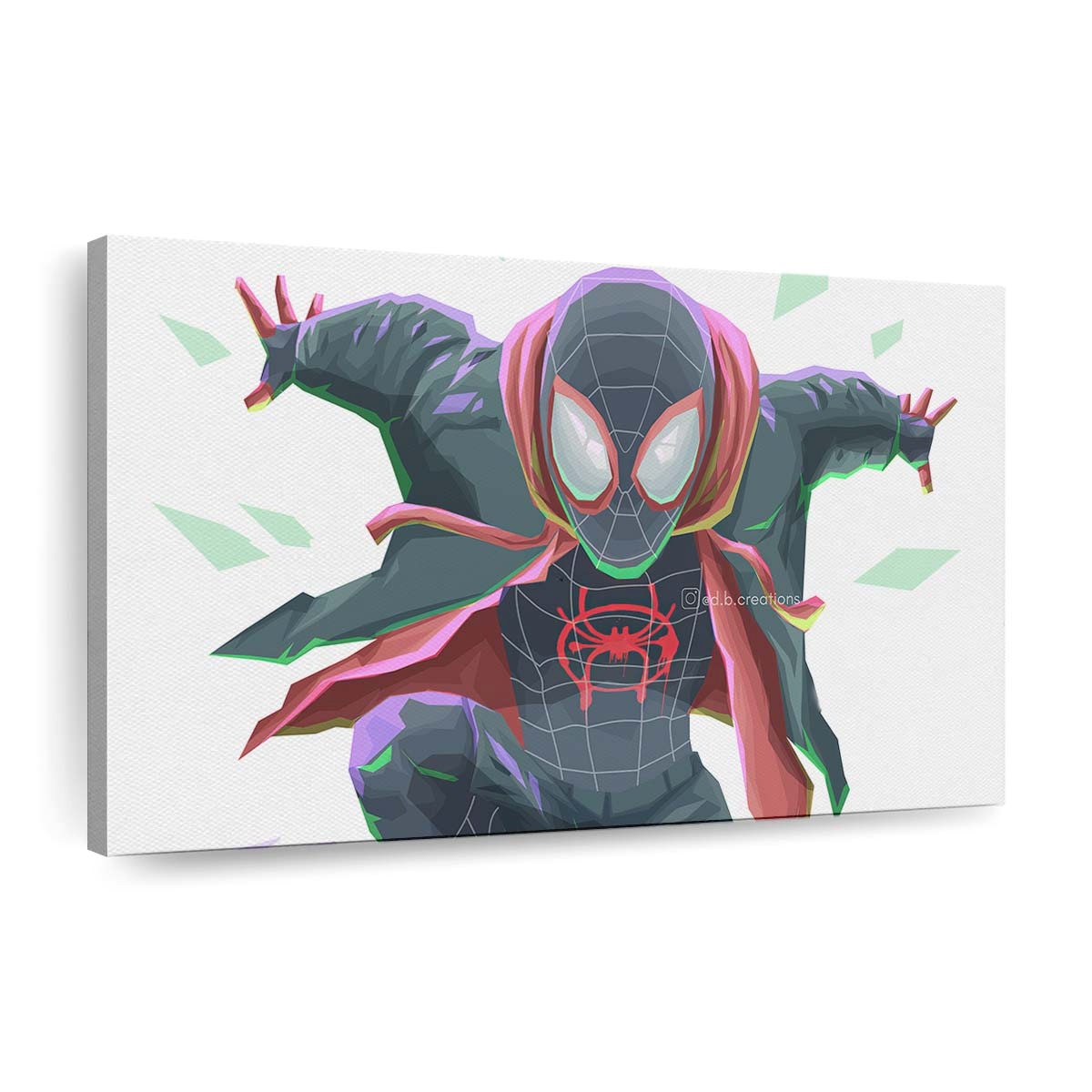 Spiderverse Miles Morales Art Leinwandbild - Wanddeko