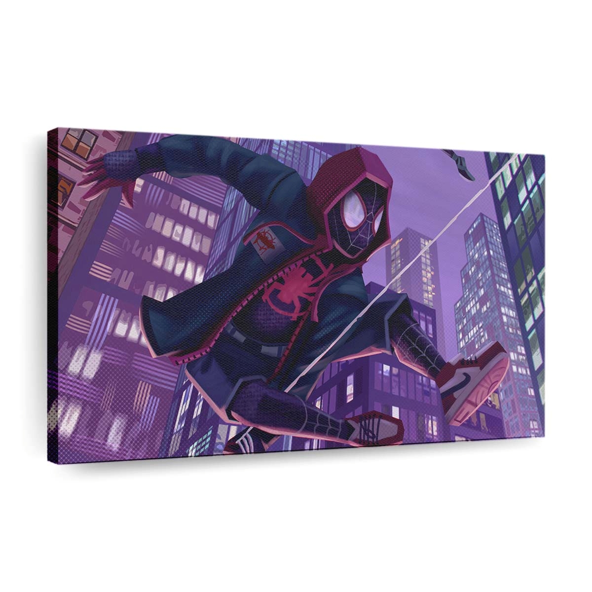 Spiderverse Miles Leinwandbild - Wanddeko