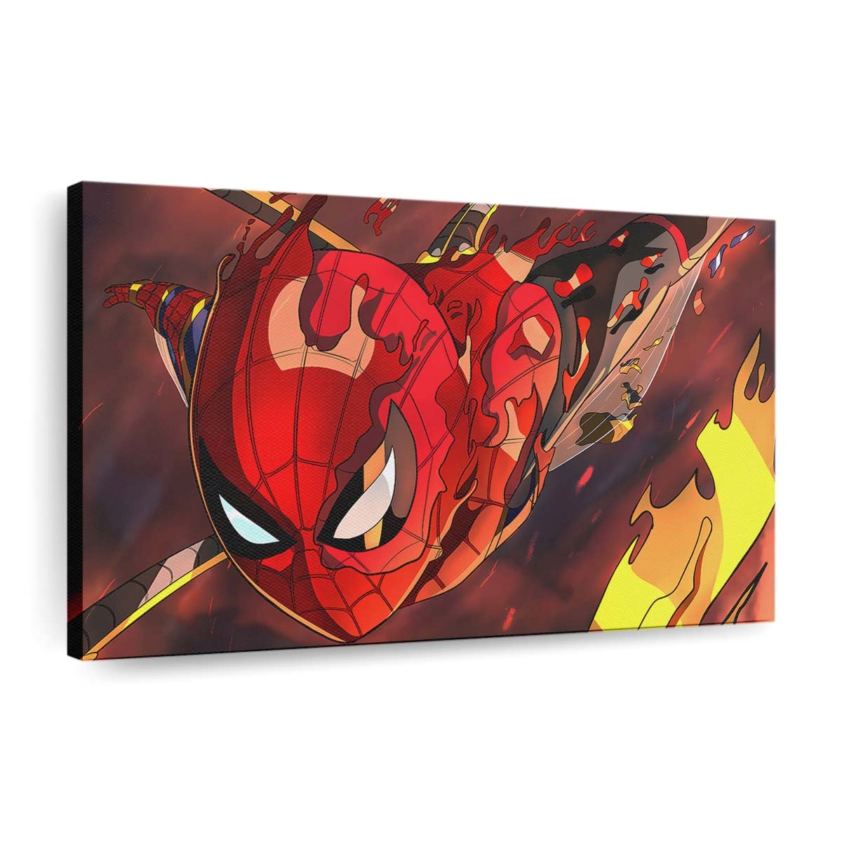 Spidey brennt Leinwandbild - Wanddeko