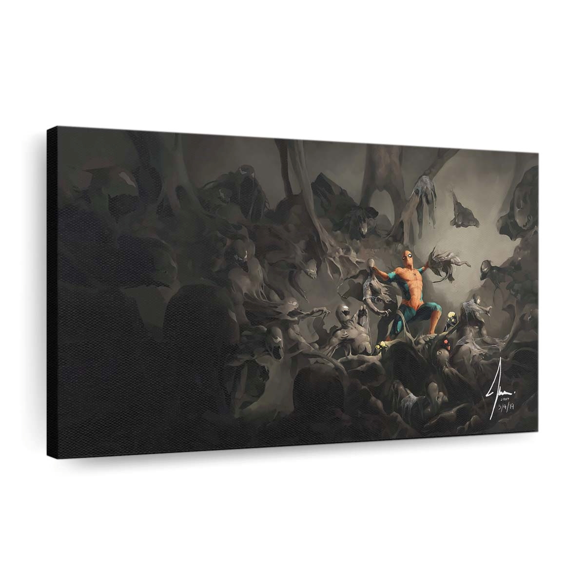 Symbiote Invasion Spider Man Leinwandbild - Wanddeko