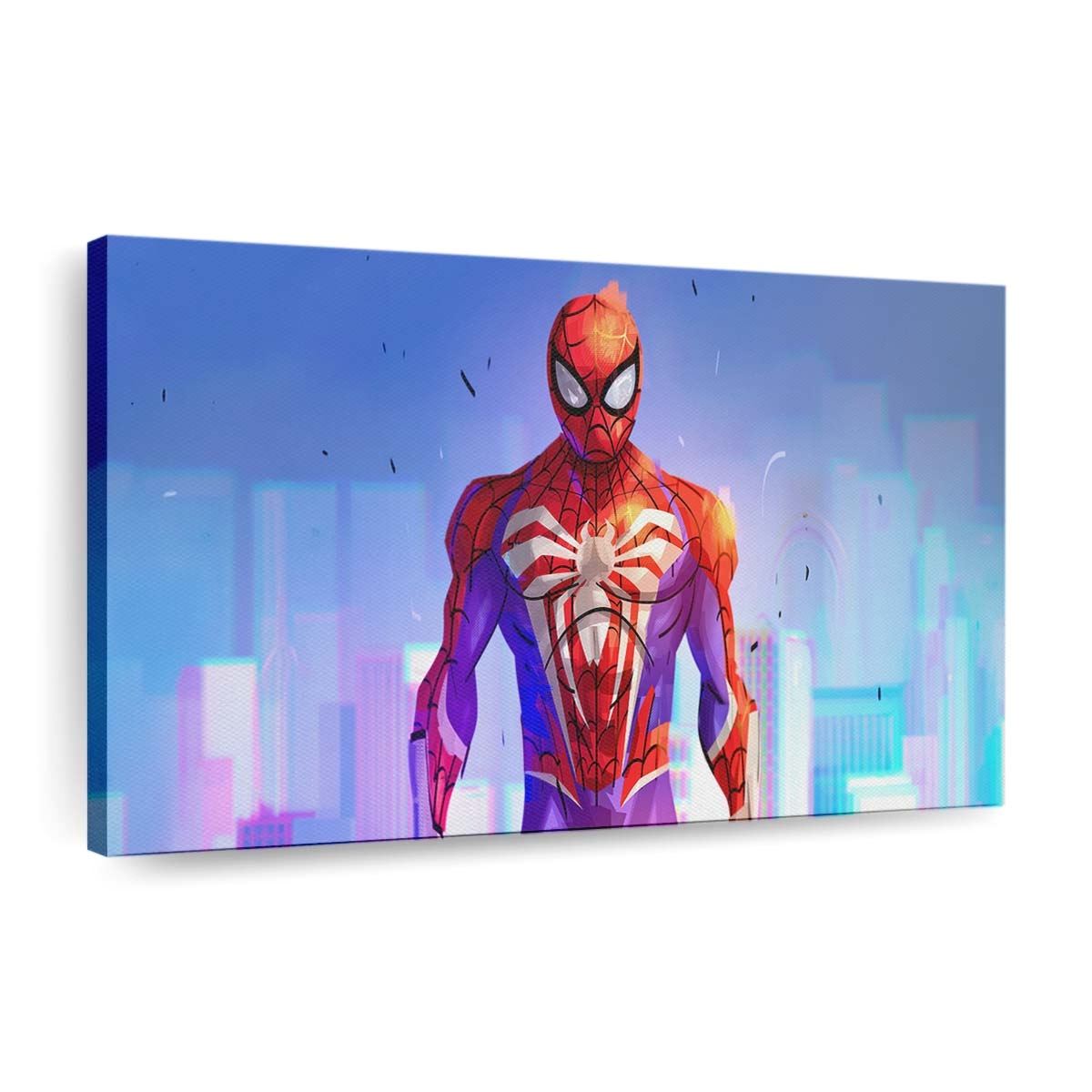 Die künstlerische Entwicklung von Spider Man Leinwandbild - Wanddeko