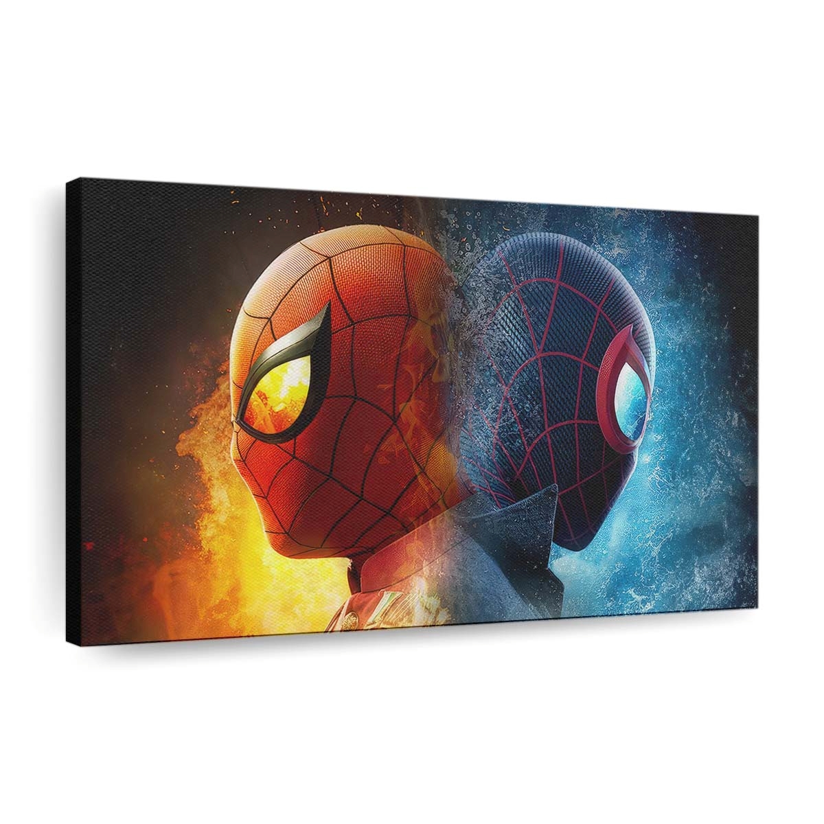 Der Kampf der Spider Mans Leinwandbild - Wanddeko