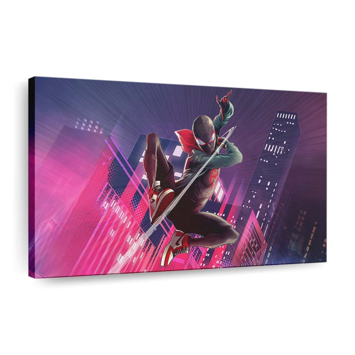 Der aufstrebende Netzschwinger Leinwandbild - Wanddeko