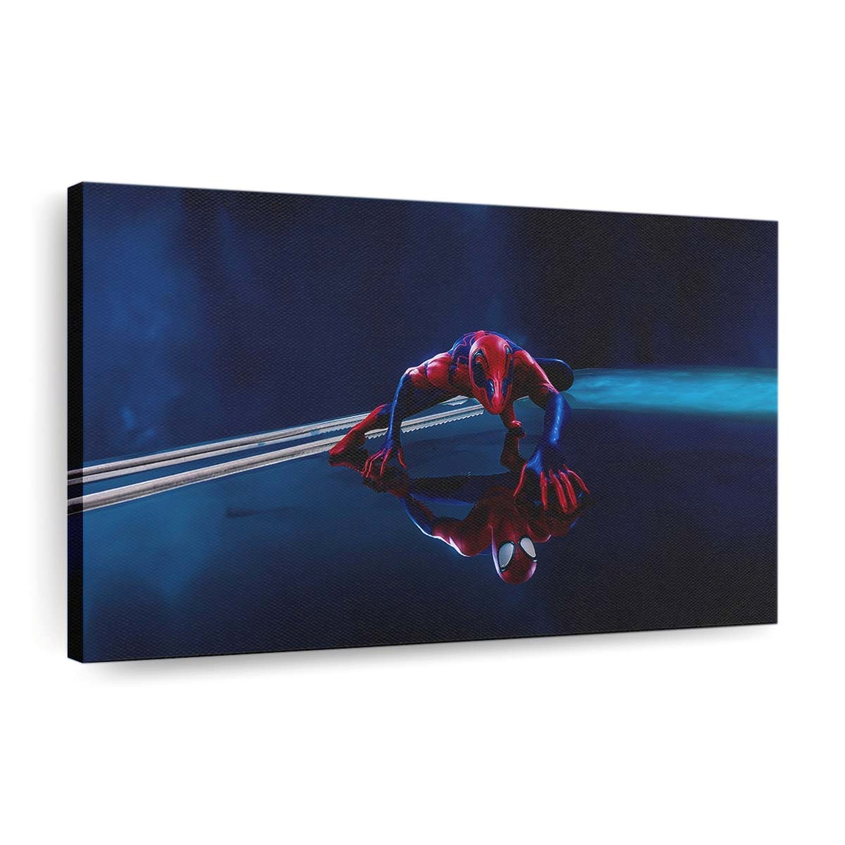Der scharlachrote Spider Man im Spiel Marvels Spider Man Leinwandbild - Wanddeko
