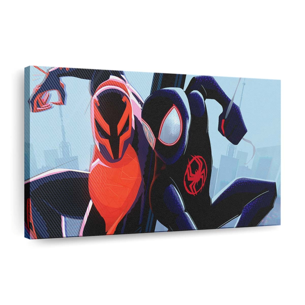 Der Spider Man 2099 gegen Spider Man Leinwandbild - Wanddeko