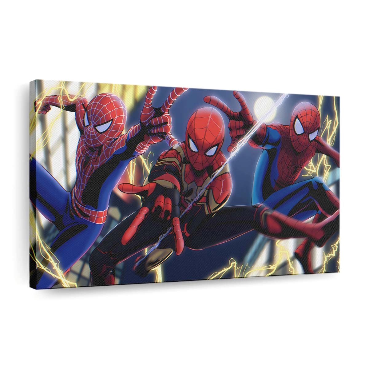Trio Spider Man Leinwandbild - Wanddeko