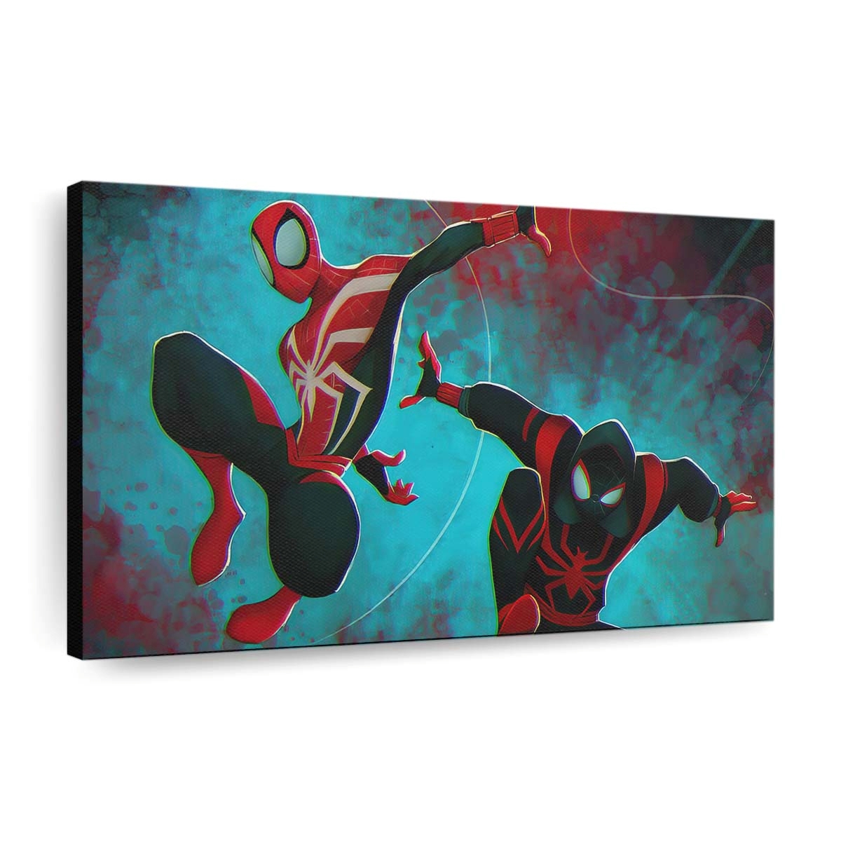 Two Spider Man Verse Leinwandbild - Wanddeko