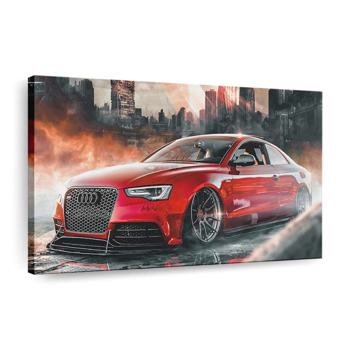 Vengeance Graphix Audi Rs5 Spider Man Leinwandbild - Wanddeko