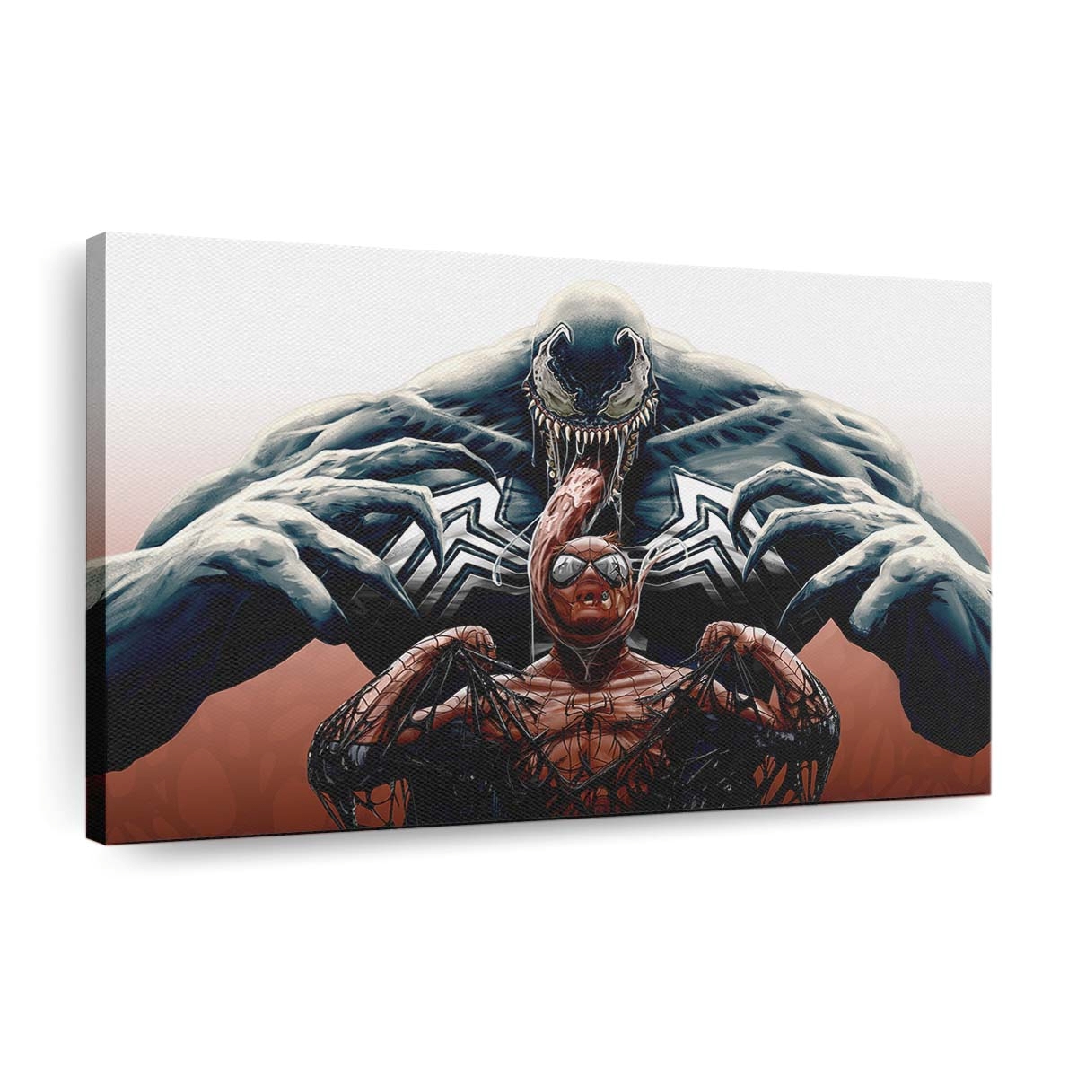 Venom Spider Man cooles Artwork Leinwandbild - Wanddeko