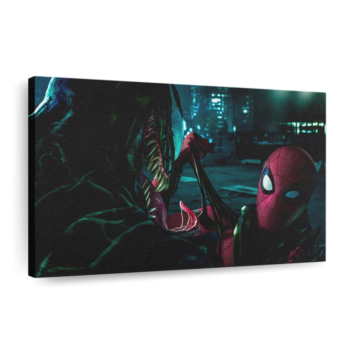 Venom gegen Spider Man 2020 Leinwandbild - Wanddeko