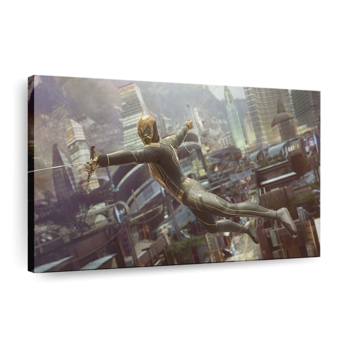 Wakandan Armor Spider Man 2 Leinwandbild - Wanddeko