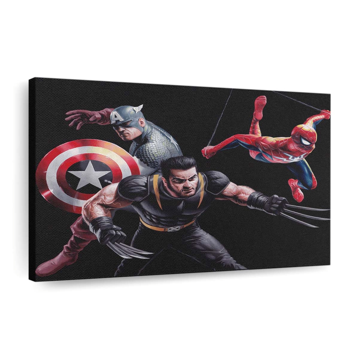 Wolverine Spider Captain Leinwandbild - Wanddeko