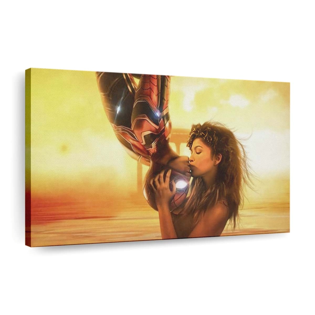 Zendaya und Tom Holland romantisch Leinwandbild - Wanddeko