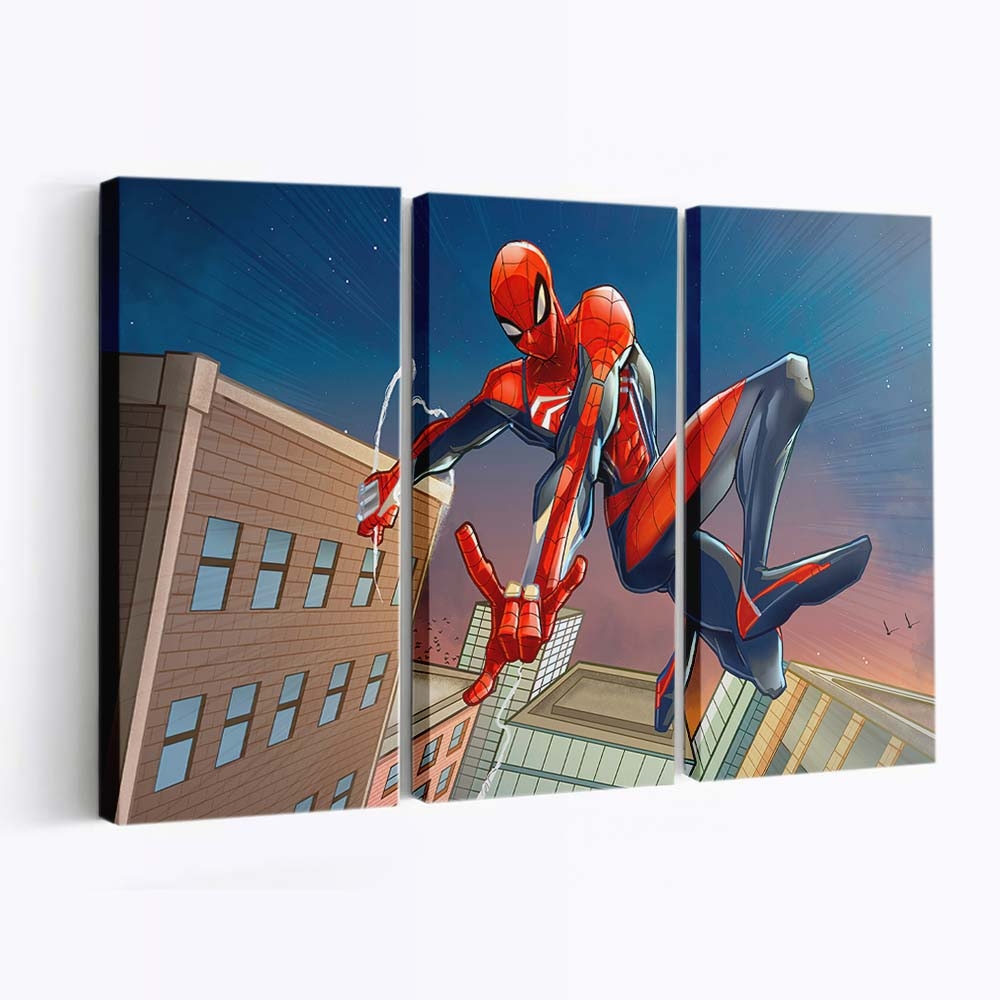 2020 Spider Man Kunstwerk Neu Leinwandbild - Wanddeko