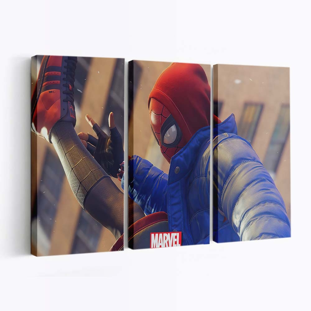 2020 Spider Man in Miles Morales Leinwandbild - Wanddeko