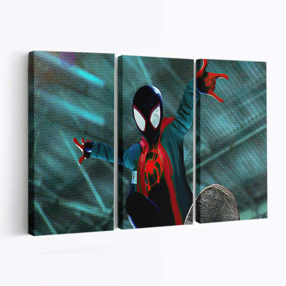2020 Spider Man Miles Leinwandbild - Wanddeko