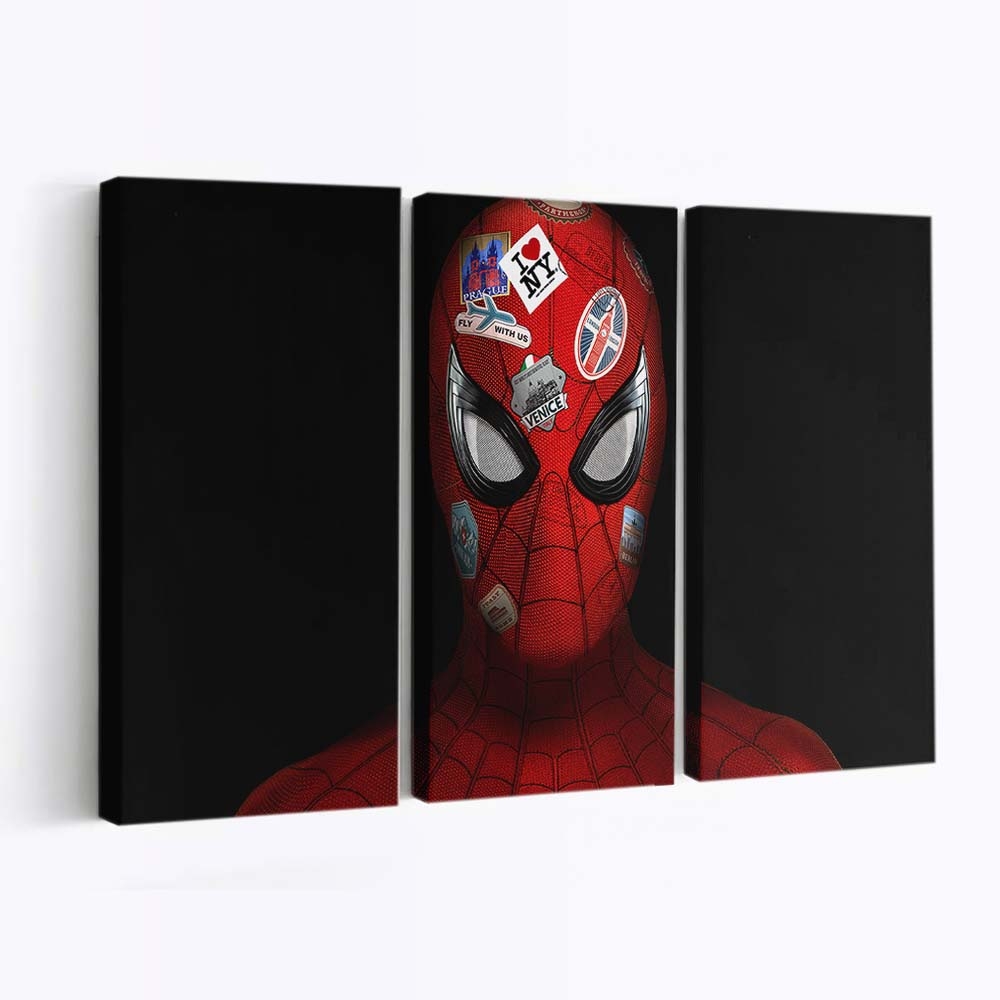 Spider Far From Home Leinwandbild - Wanddeko