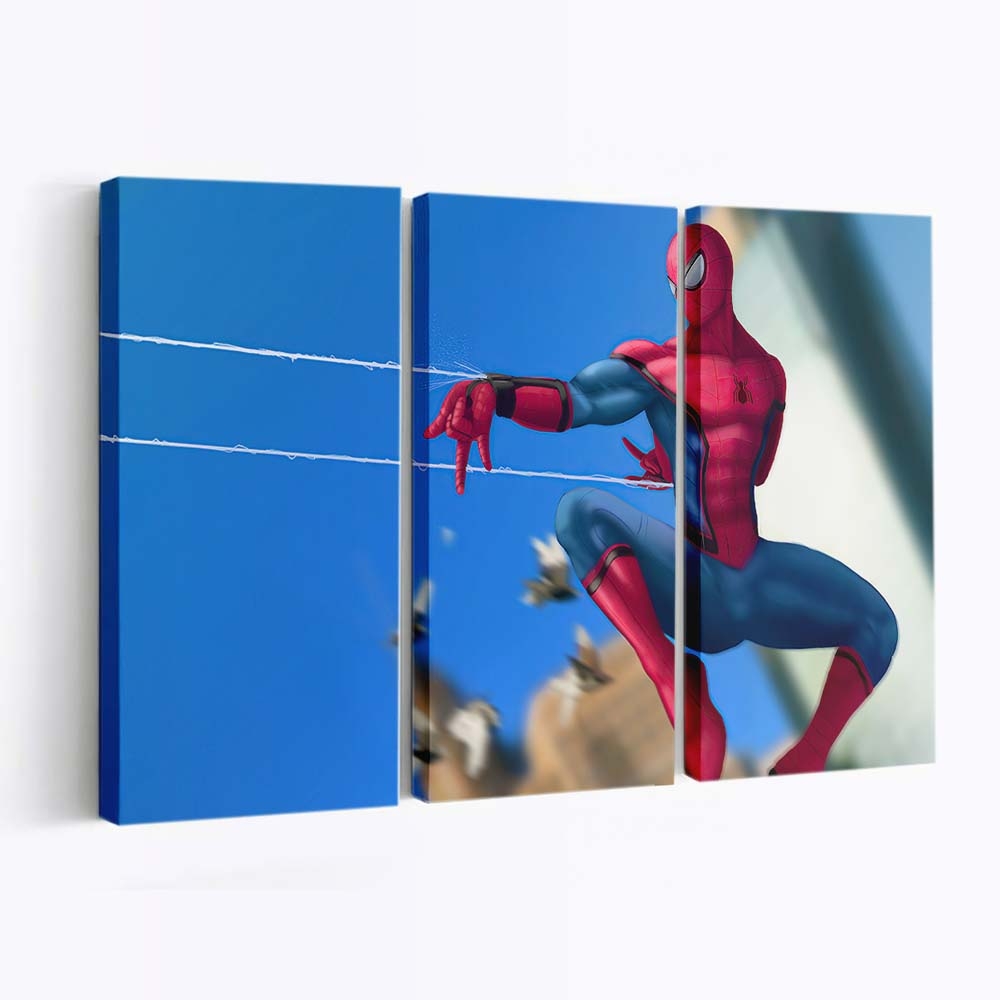 Spider Man Kunstwerk Leinwandbild - Wanddeko
