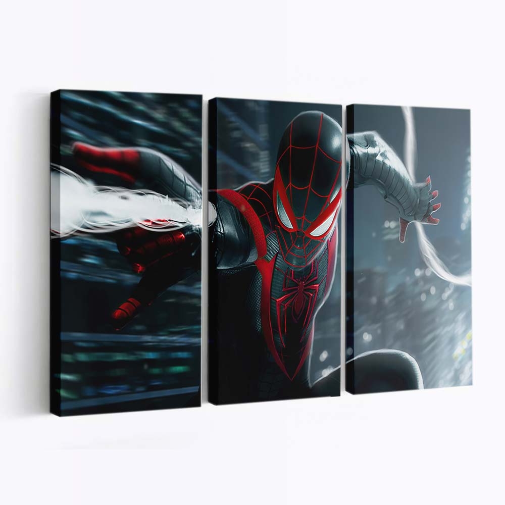 Spider Man Miles Morales 2020 Leinwandbild - Wanddeko