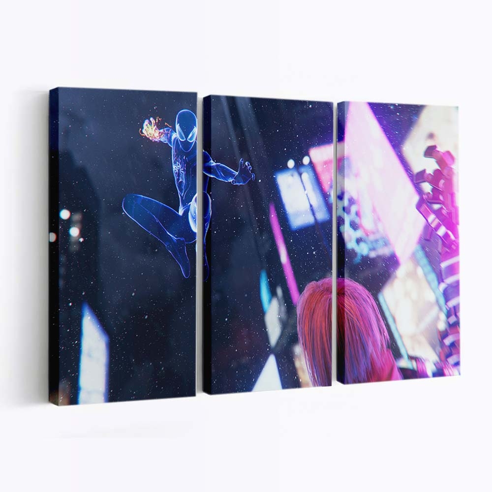 Spider Man Miles Morales Leinwandbild - Wanddeko