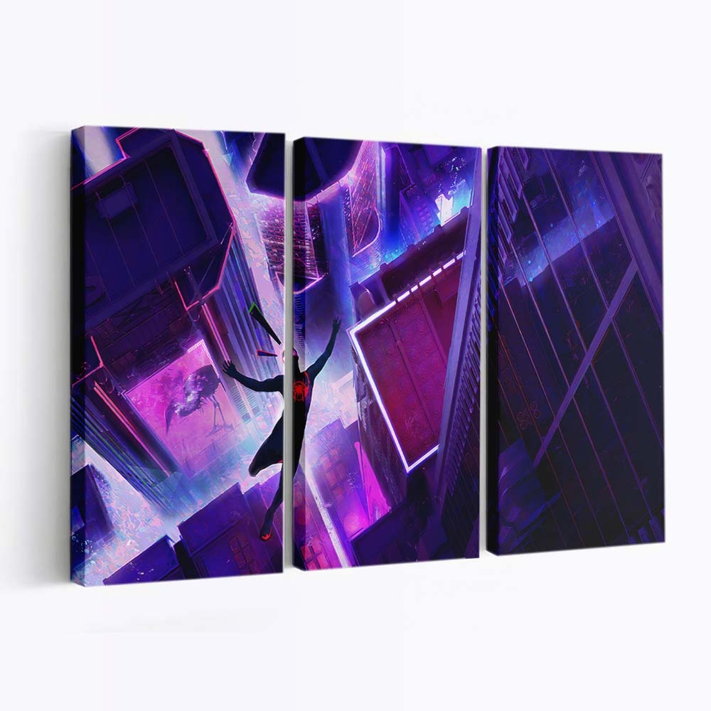 Spider Man Miles New Leinwandbild - Wanddeko