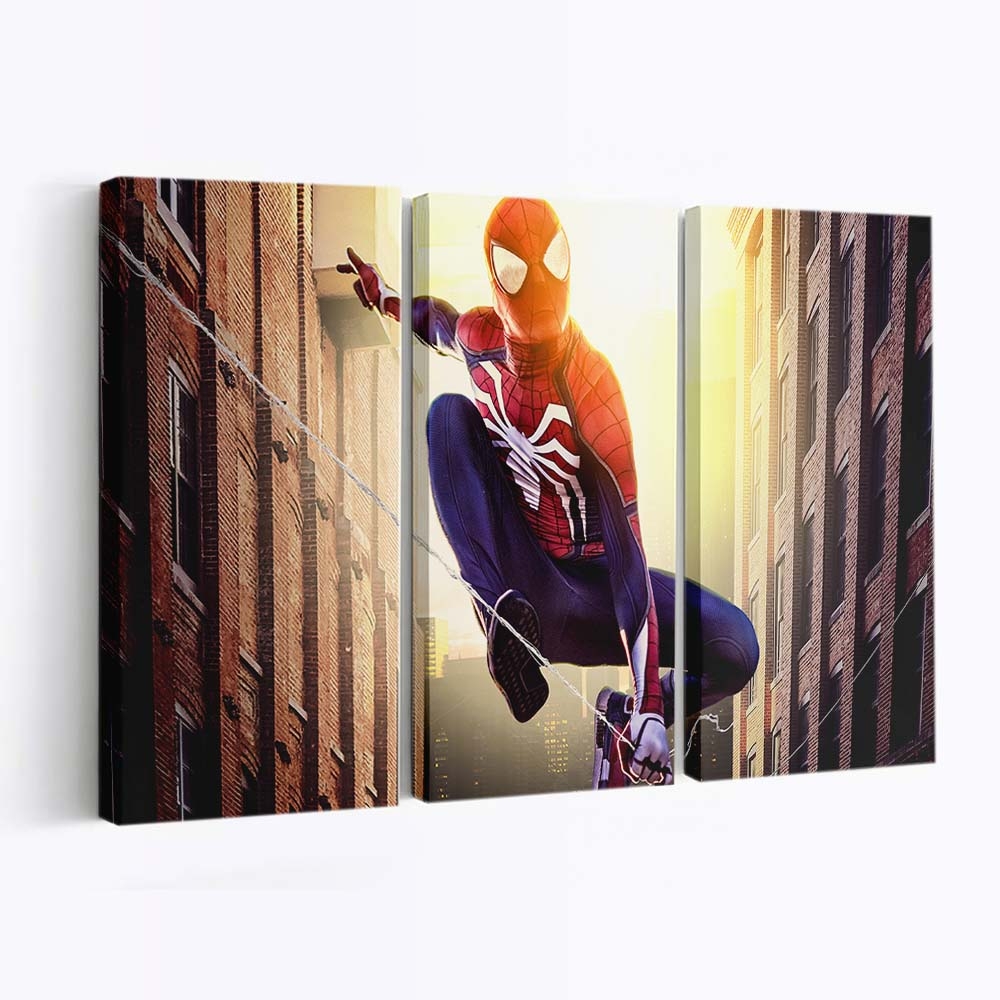 Spider Man New York Leinwandbild - Wanddeko