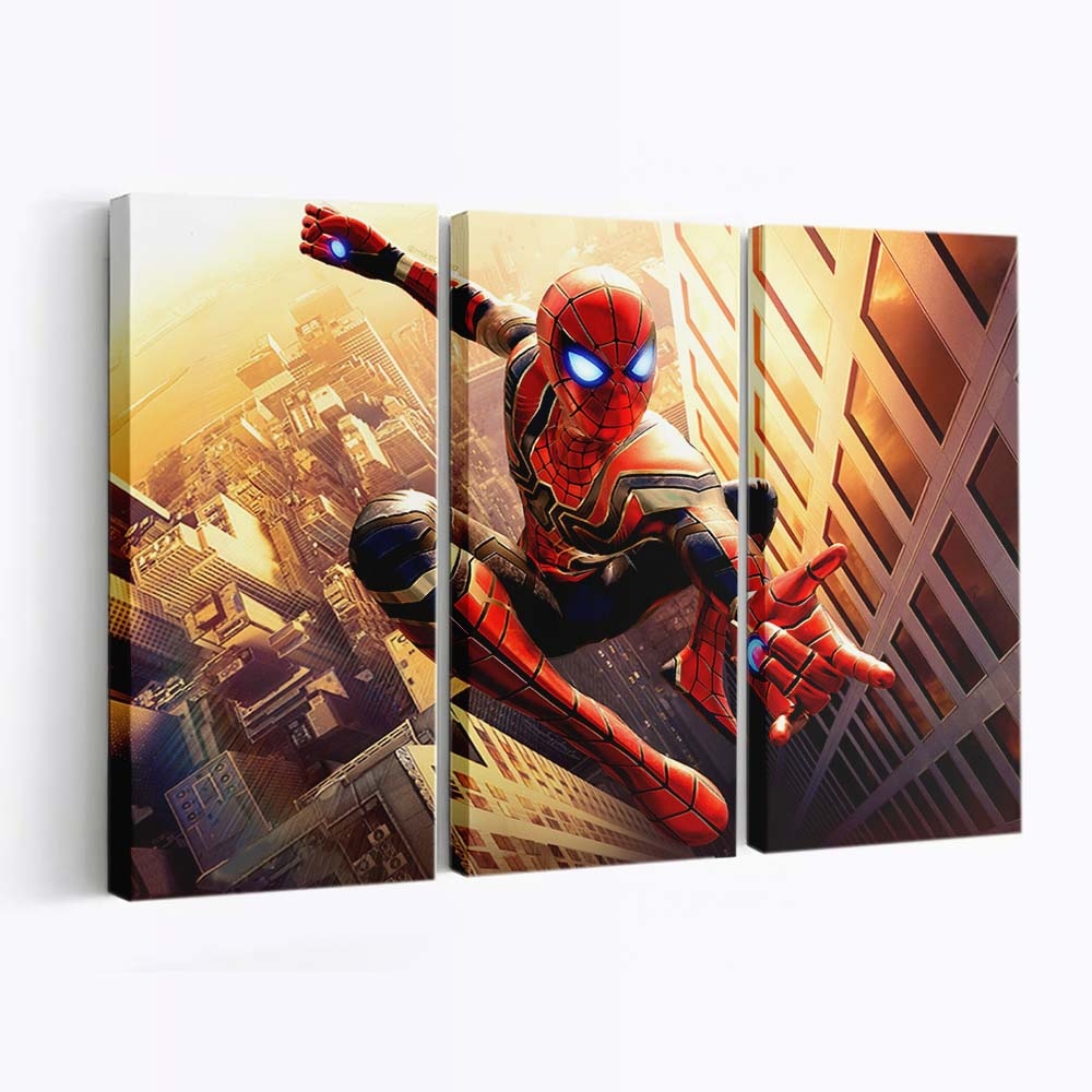 Spider Man Newart Leinwandbild - Wanddeko