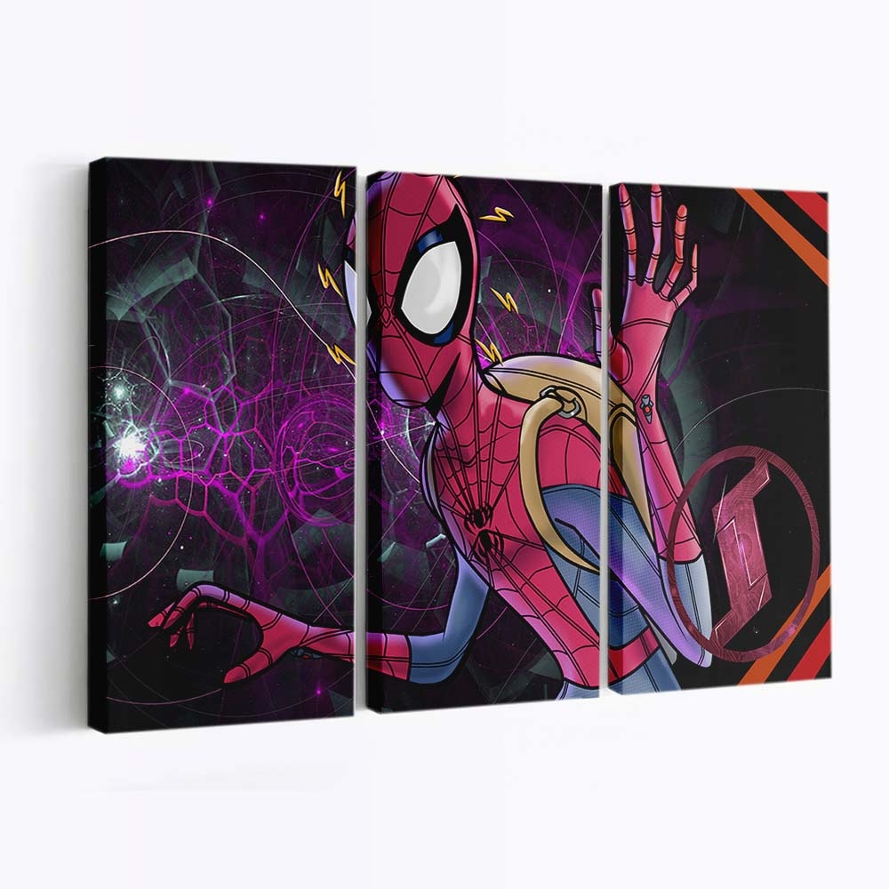 Spider Man Digital Art Leinwandbild - Wanddeko