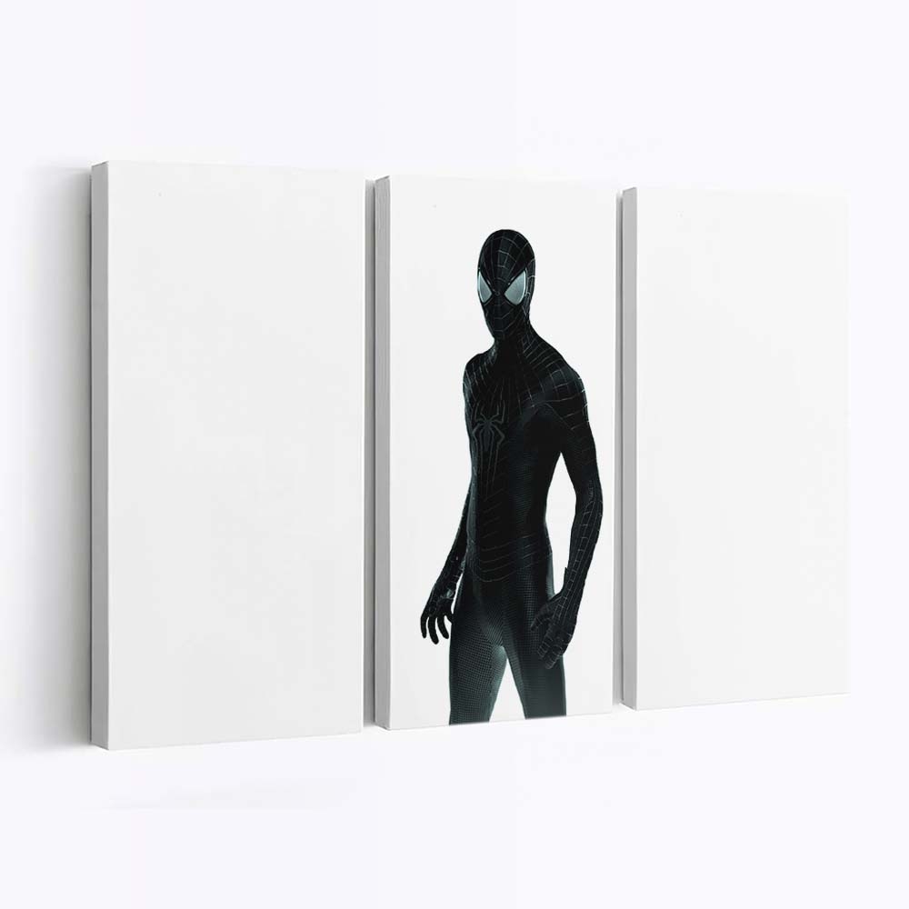 Black Suited Spider Man Leinwandbild - Wanddeko