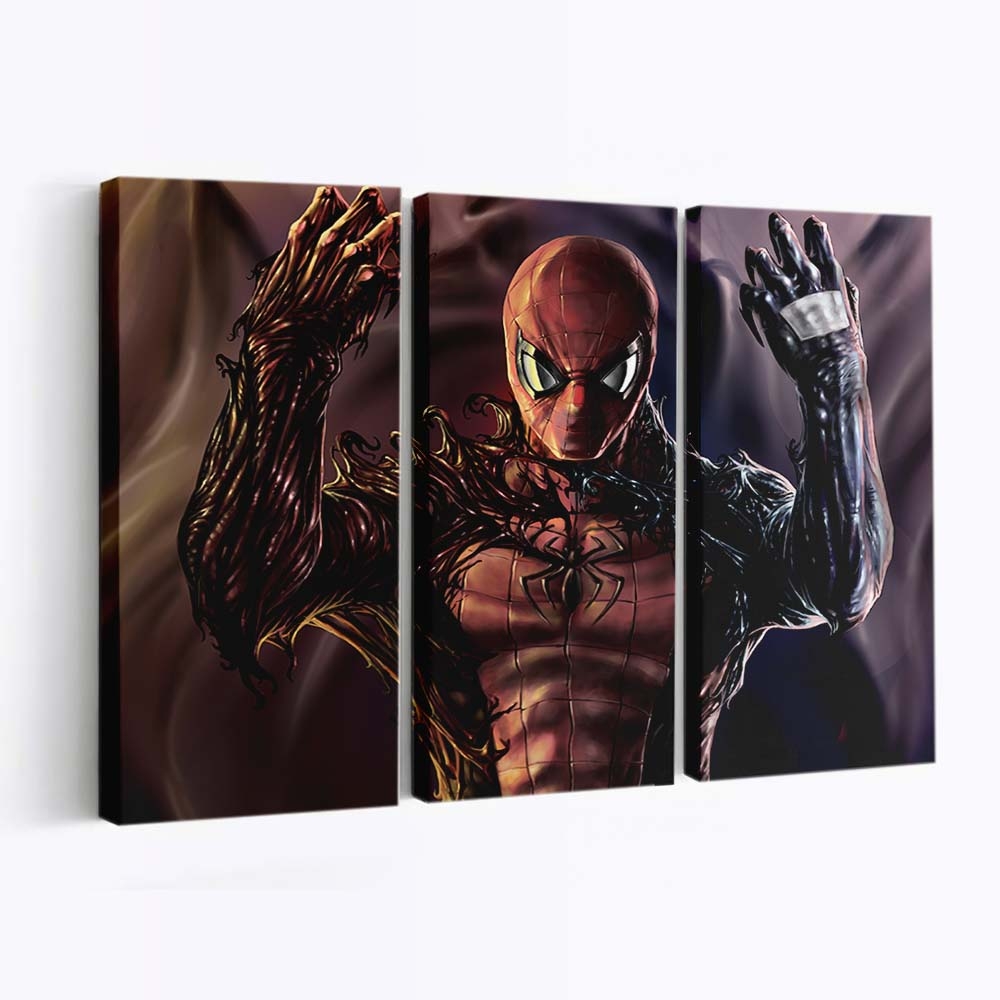 Carnage Venom Spider Man Artwork Leinwandbild - Wanddeko