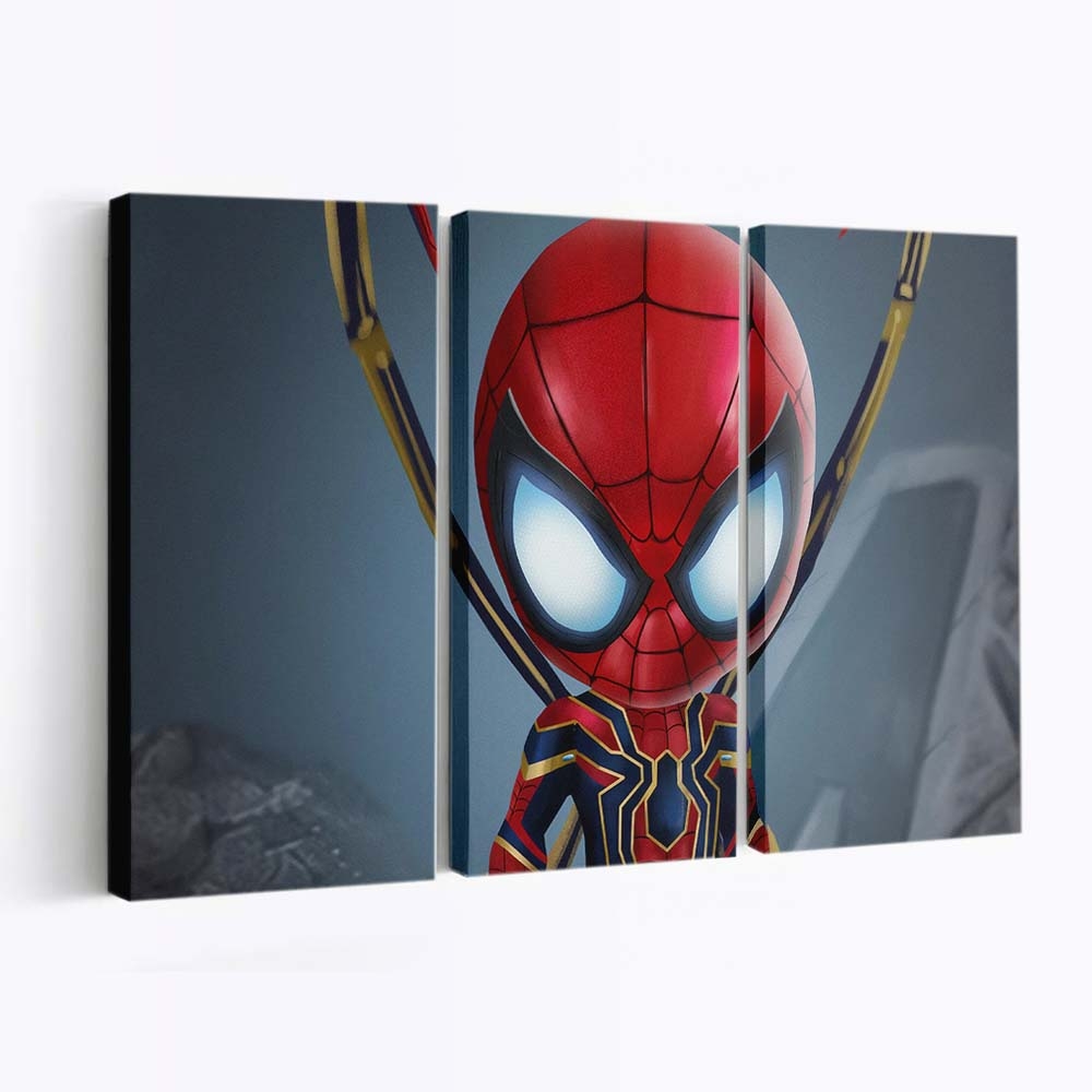 Chibi Iron Spider Man Leinwandbild - Wanddeko