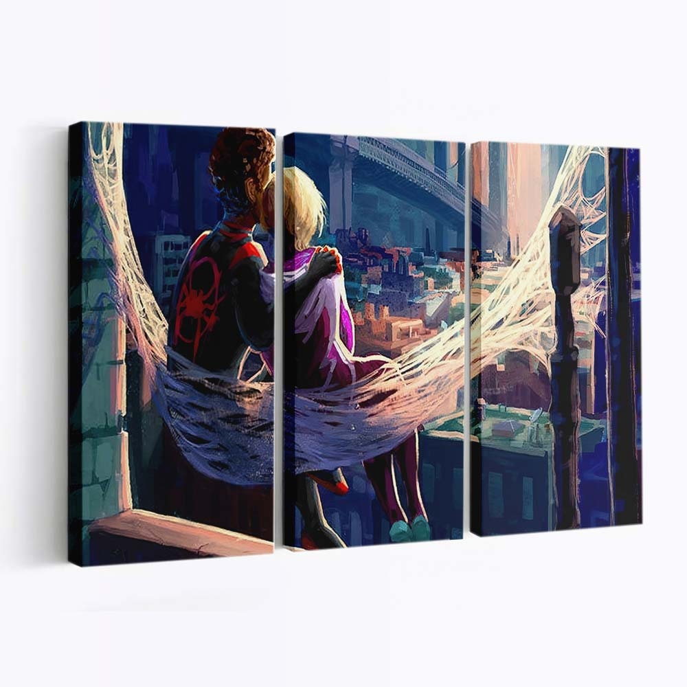 Gwen und Miles Leinwandbild - Wanddeko