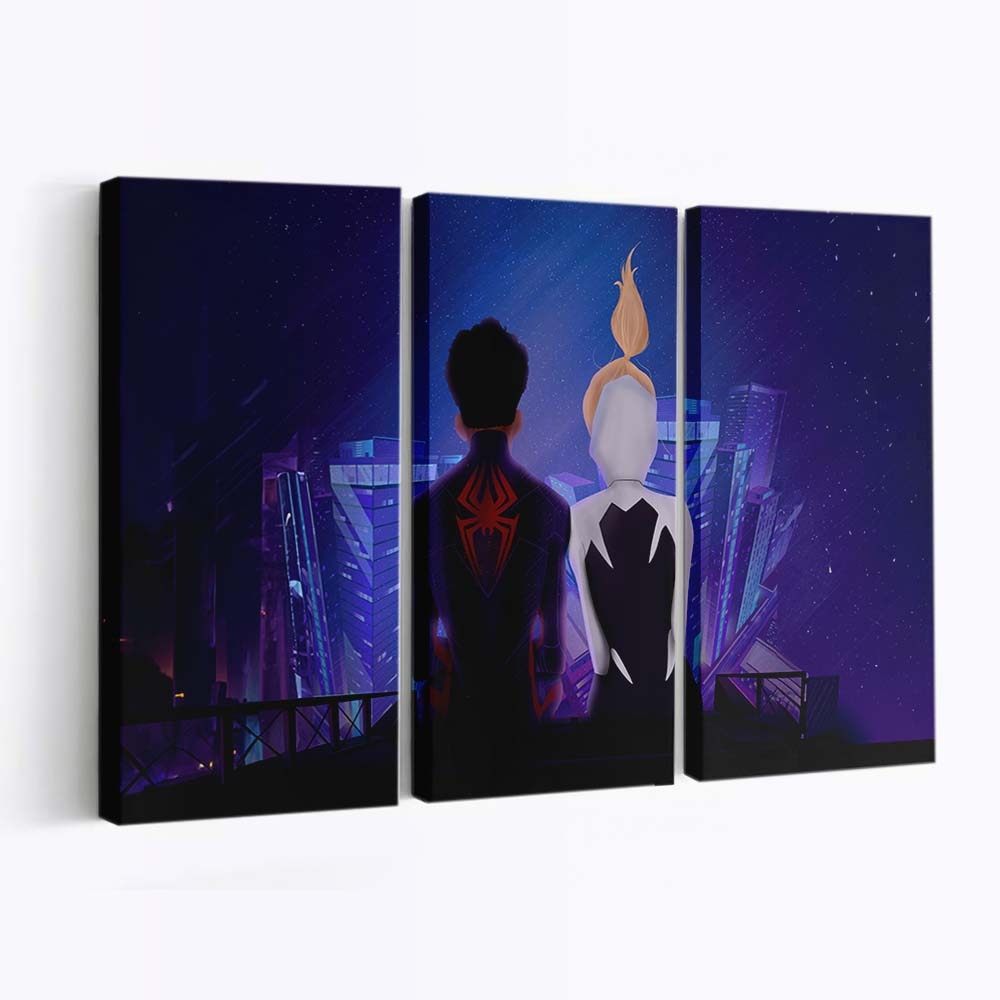 Gwen und Miles Morales Liebe Leinwandbild - Wanddeko