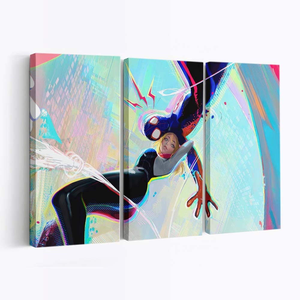 Gwen Stacy und Spider Man 2023 Leinwandbild - Wanddeko