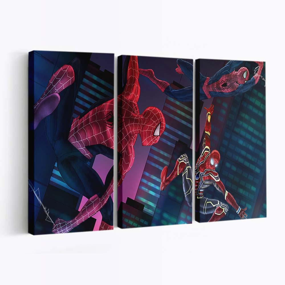 Iron Spider Verse Anatomie Illustration Leinwandbild - Wanddeko
