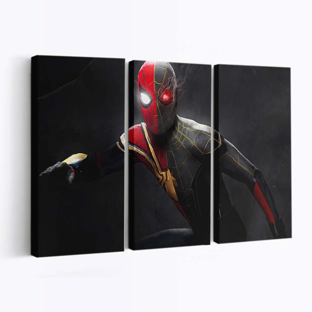 Iron Spider X Gold Anzug Leinwandbild - Wanddeko