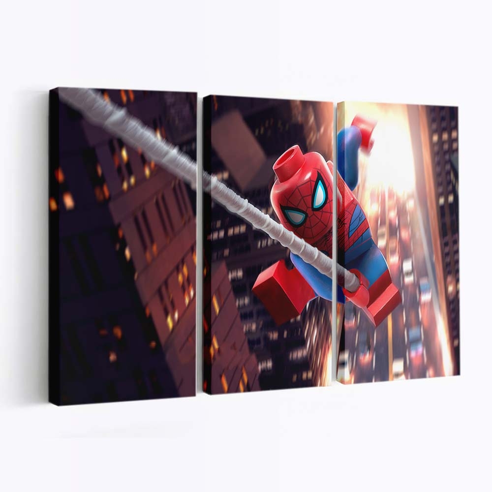 Lego Spider Man Leinwandbild - Wanddeko