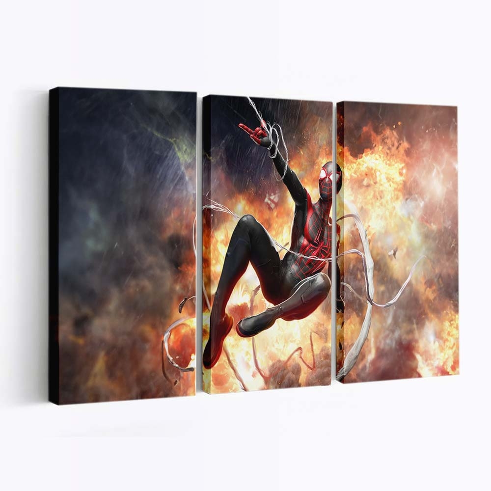 Marvel Duel Spider Man 2 Leinwandbild - Wanddeko