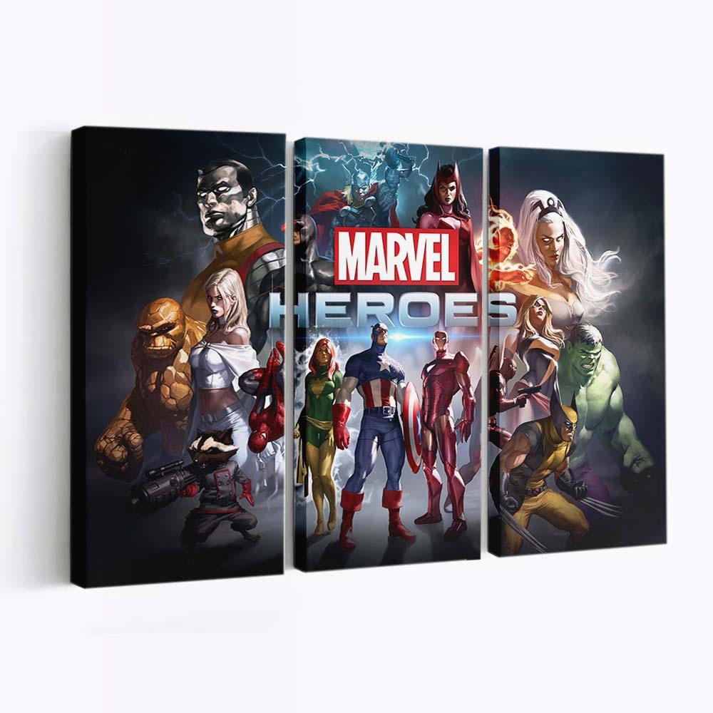 Marvel Heroes 2 Leinwandbild - Wanddeko