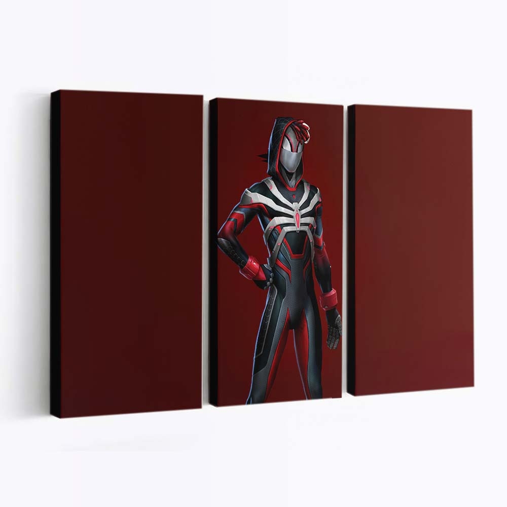 Marvels Spider Man 2 Roter Spectre Anzug Leinwandbild - Wanddeko