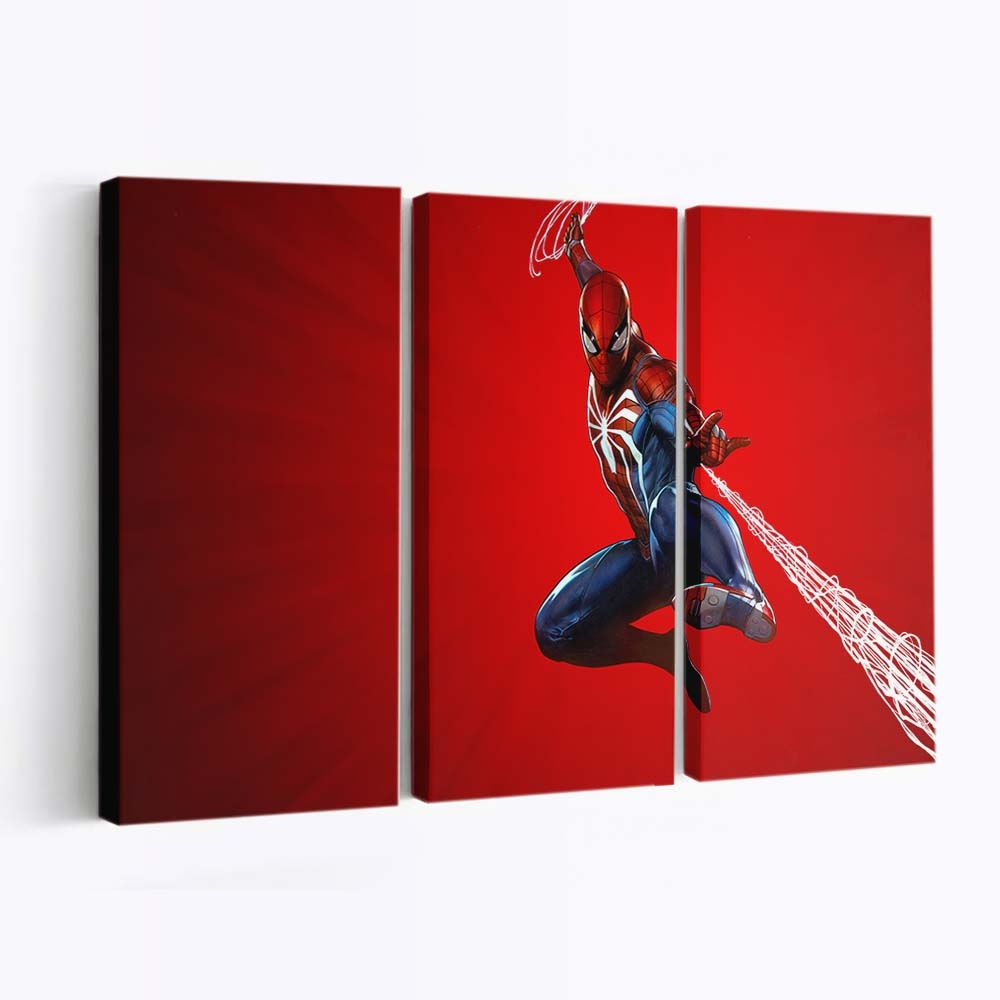 Marvels Spider Man Theme Art Leinwandbild - Wanddeko