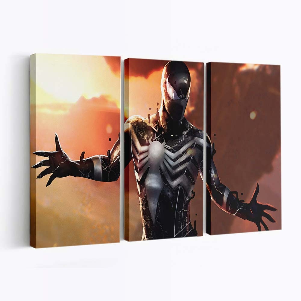Mcu Symbiote Spider Man Leinwandbild - Wanddeko