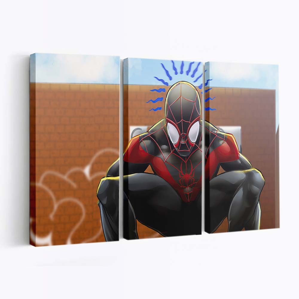 Miles Morales Auf Deck Leinwandbild - Wanddeko