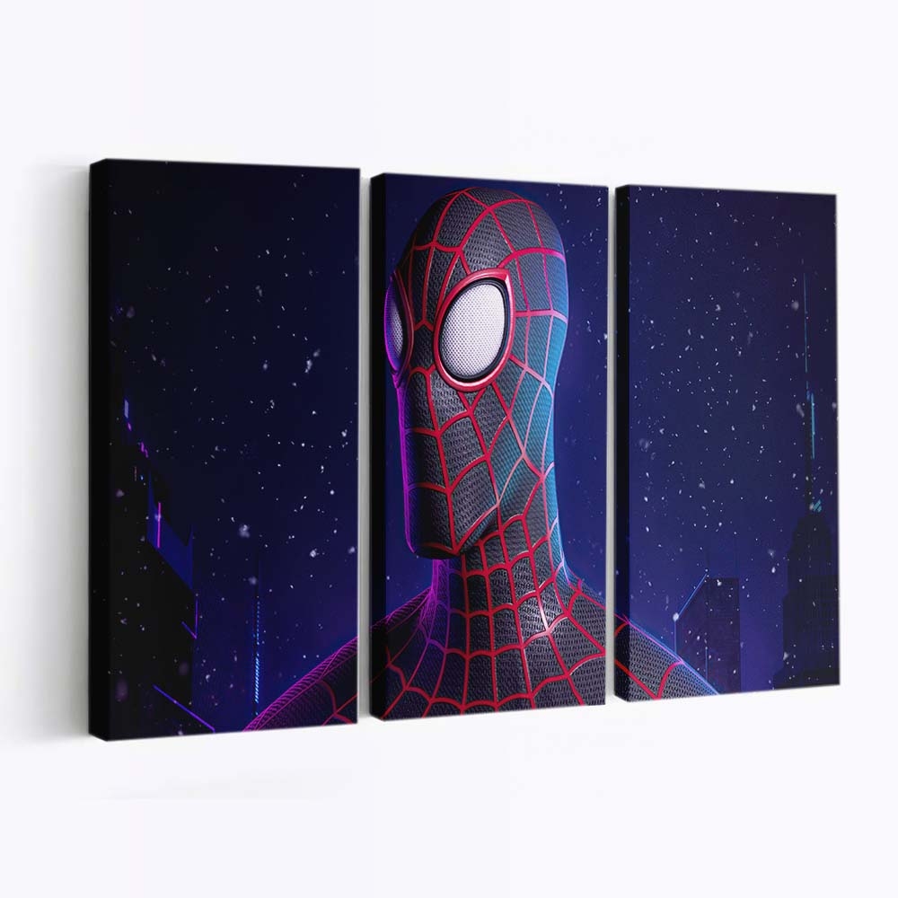 Miles Morales Spider Man Digital 3D 2 Leinwandbild - Wanddeko