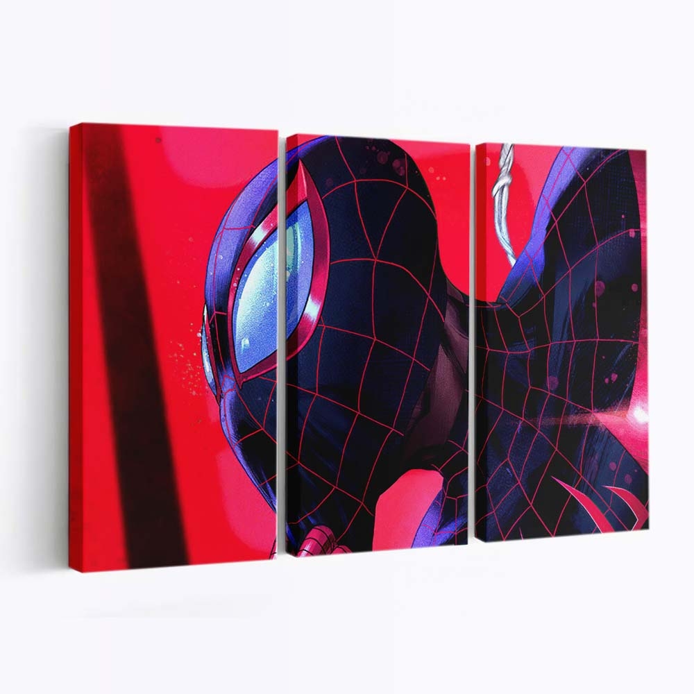Miles Morales Spider Man Artwork Leinwandbild - Wanddeko