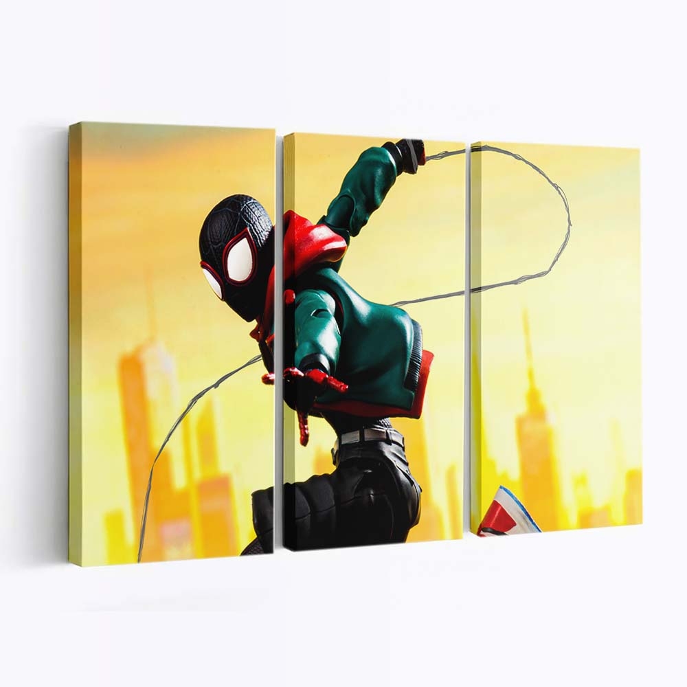 Miles Morales Spider Man Queens Leinwandbild - Wanddeko