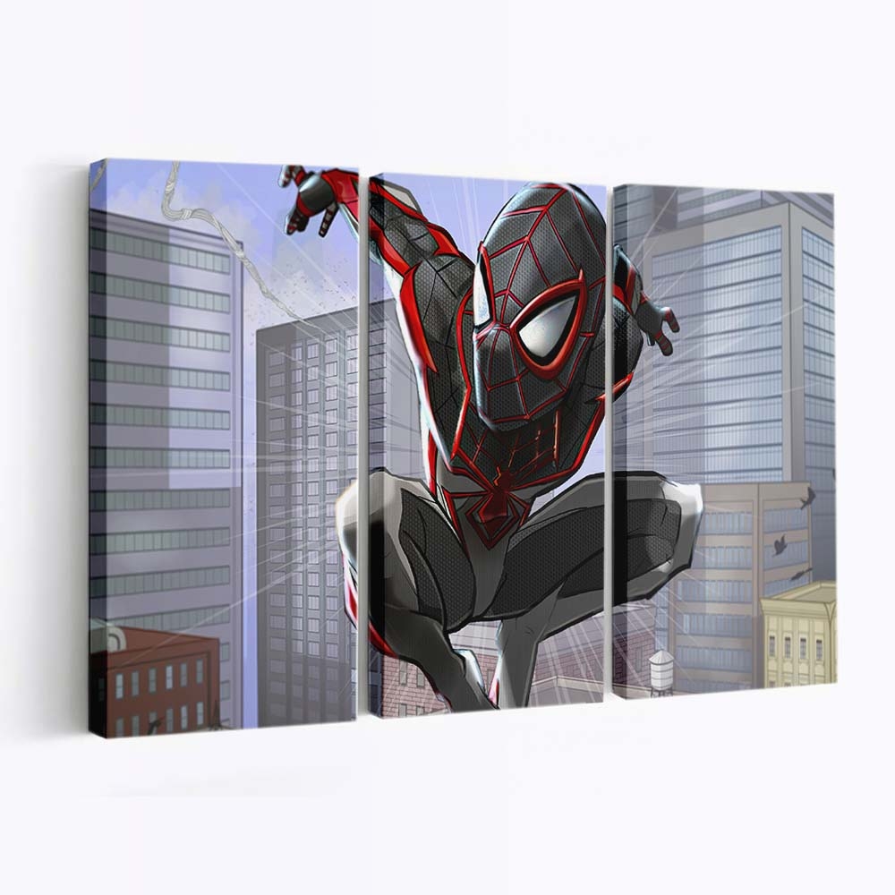 Miles Morales Trainingsanzug Leinwandbild - Wanddeko