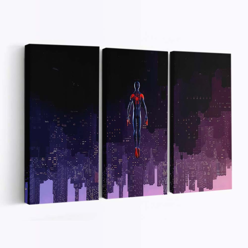 Miles Morales auf dem Kopf stehend Leinwandbild - Wanddeko