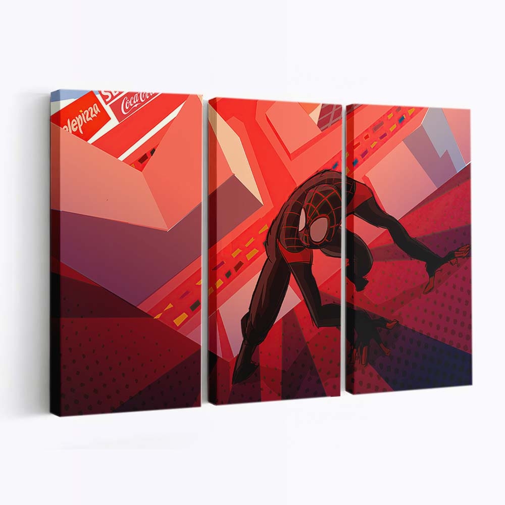 Miles Morales Wandkletterer Leinwandbild - Wanddeko