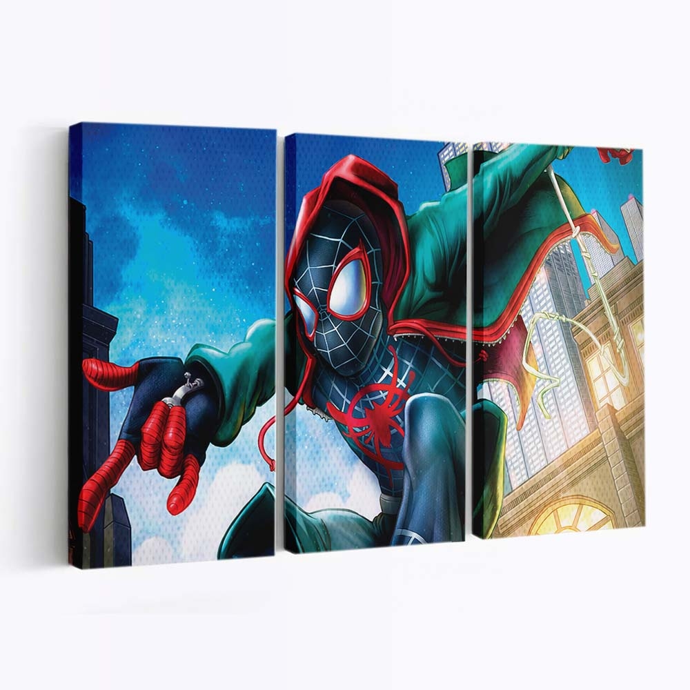 Miles Morales Kunst 3 Leinwandbild - Wanddeko